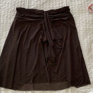 Profile Women’s Swim Suit Cover Up Skirt Brown Med